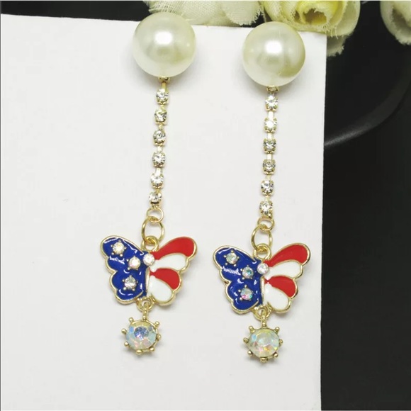 New BetseyJohnson USA Butterfly 🦋 Earrings - Picture 6 of 6